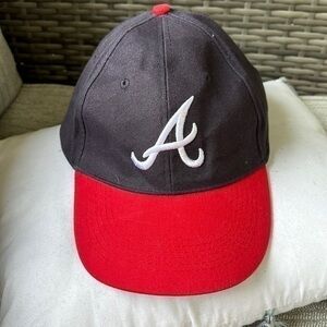 Atlanta Braves Baseball Hat Cap MLB Blue Red One Size Fits Most Adjustable Strap